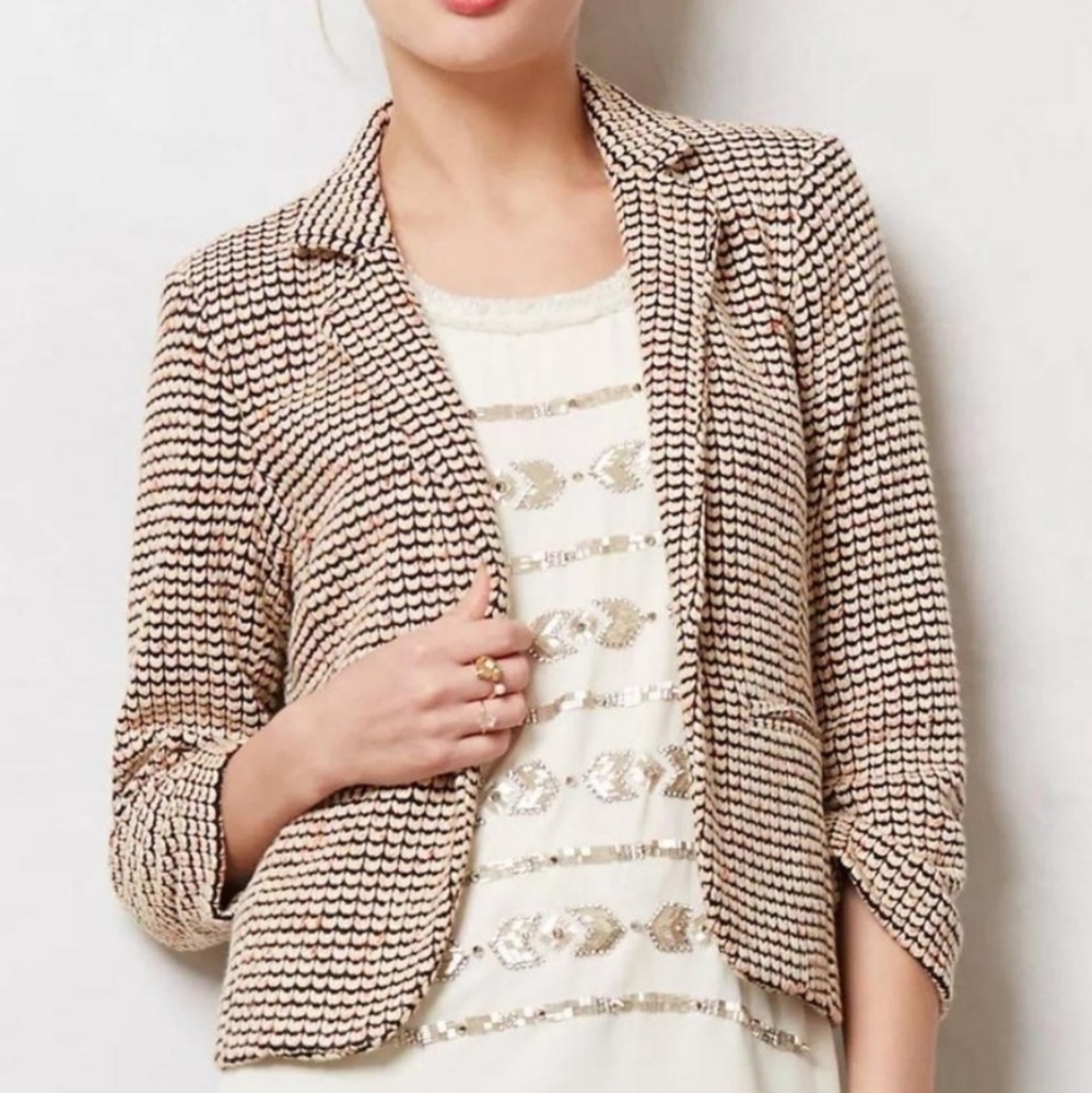 Anthropologie Cartonnier Tasmin Tweed Blazer